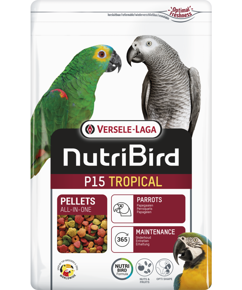 Nutribird P15 Tropical voor papegaaien