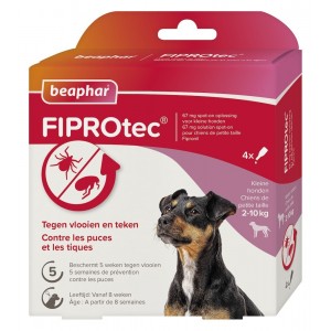 Beaphar FIPROtec® Spot-On Hond 2-10kg 4 pipetten