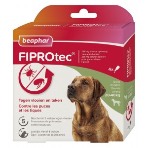Beaphar FIPROtec® Spot-On hond 20-40kg 4 pipetten