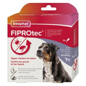 Beaphar FIPROtec® Spot-On hond 40-60kg 4 pipetten