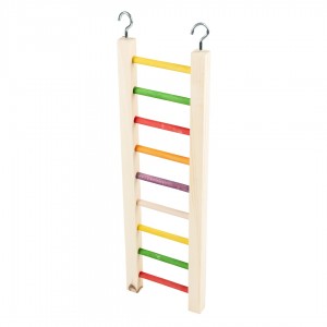 Kleurrijk houten ladder meerkleurig 46 cm